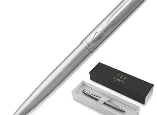 Ручка шариковая Parker Vector Stainless Steel синяя (артикул производителя 2025445)